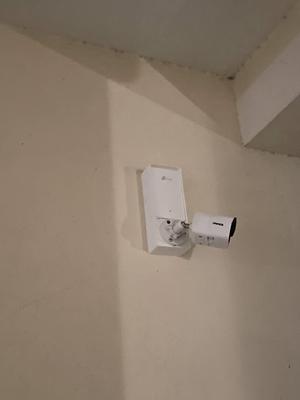 TP-Link EAP615, EAP225, EAP235 Wall Spacer for "outdoor" and optionally with mounting for a security camera.