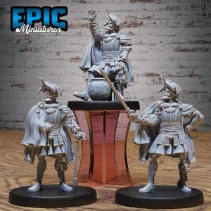 Conquest Leader Set ‧ DnD Miniature ‧ Tabletop Miniatures ‧ Gaming Monster ‧ 3D Model ‧ RPG ‧ DnDminis ‧ STL FILE