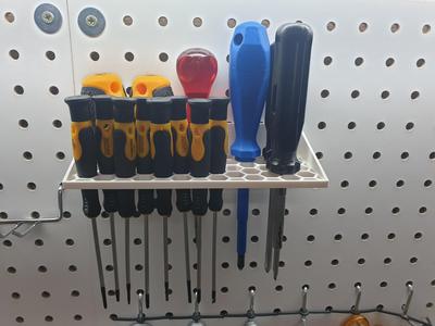 Pegboard Screwdriver Holder