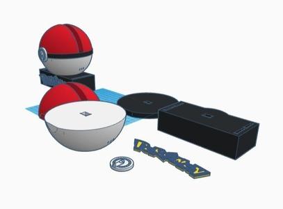 Pokemon Stand for Nintendo Switch - Divided into parts for colors