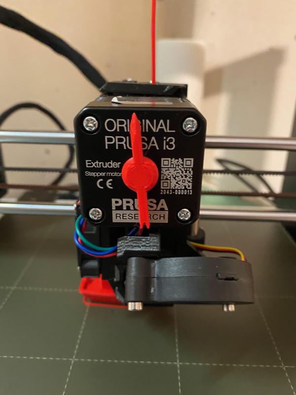 Extruder pointer