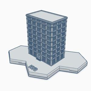 Gothic Building HMSG115 Hex Map Scale