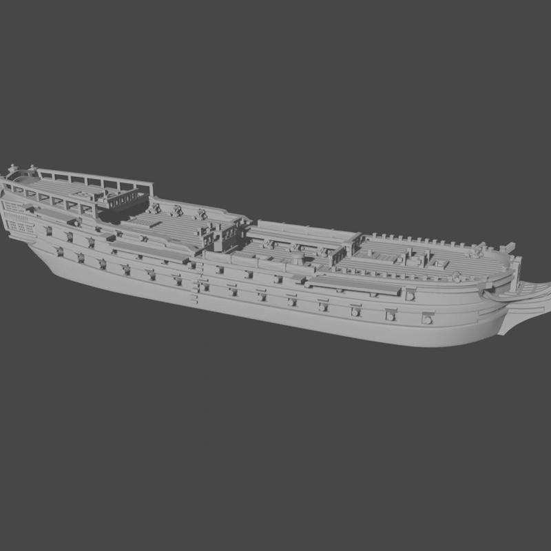 GB HMS Agincourt 3rd rate (64 guns), 1796-1814 & Blender Exporter, AOA-GB-1