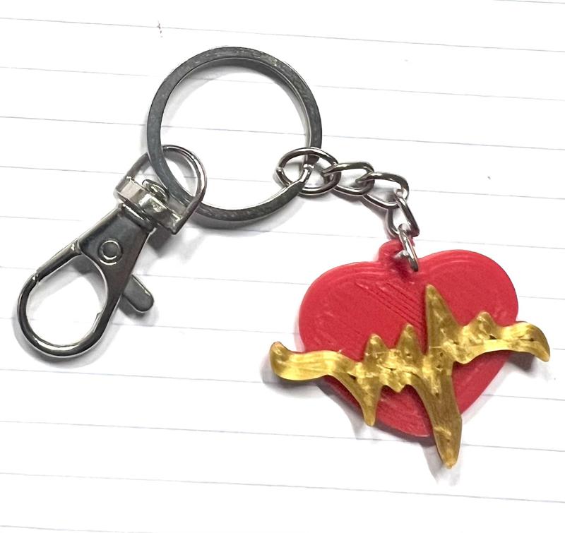 Doctor heart keychain
