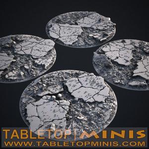 Cracked Earth 90mm x 90mm Bases Topper
