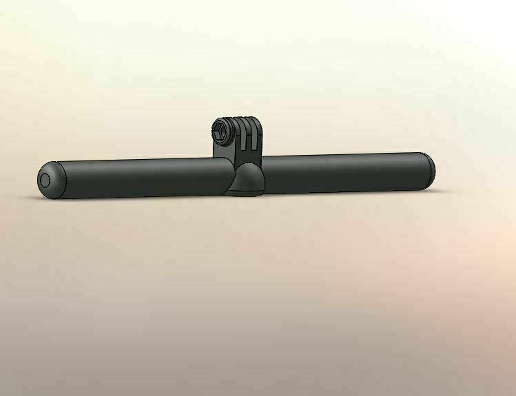 BASE FOR GOPRO AND / OR SPORTS CAMERA WITH HANDLE