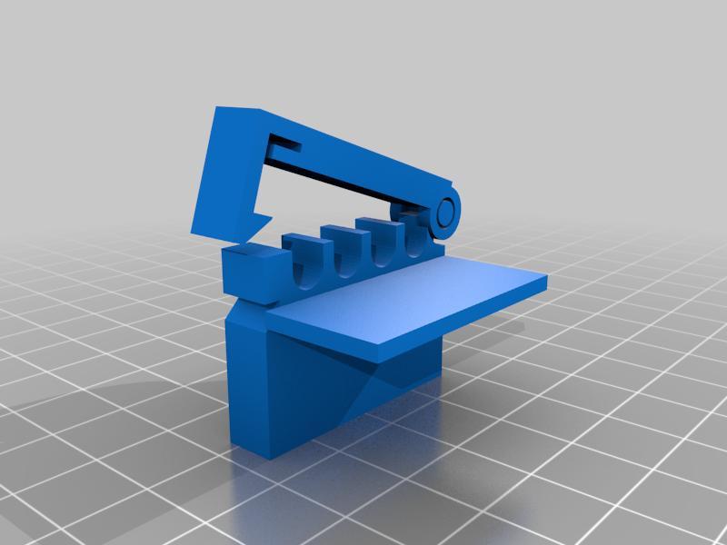 USB cable passthrough/holder
