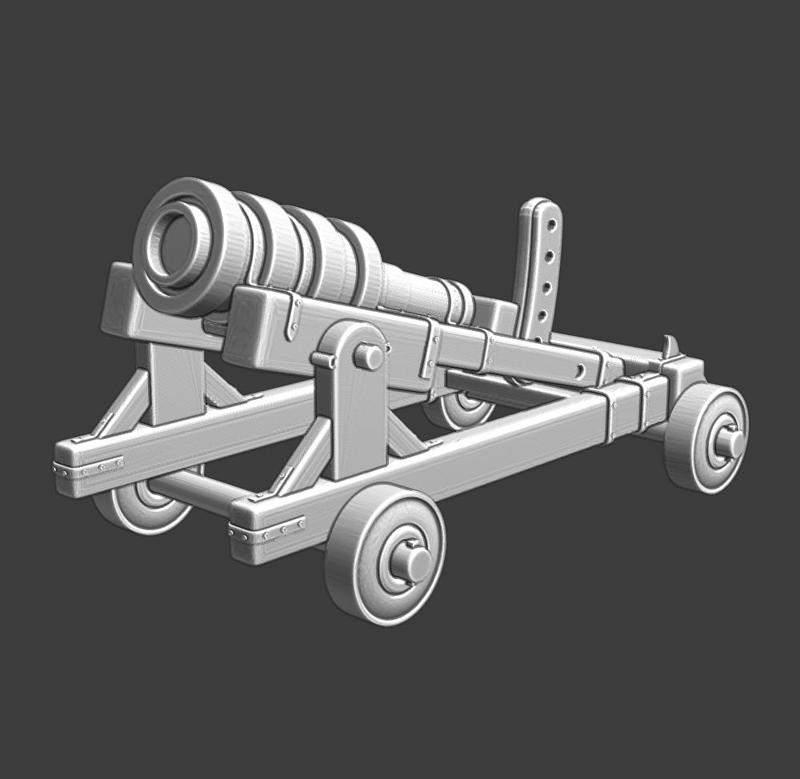 Medieval mobile bombard