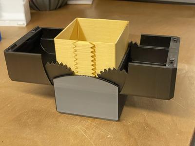 100 Card Geared Deck Box with Magnetic Latch (No Texture)