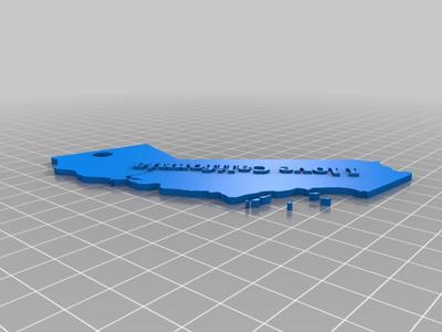 California key chain