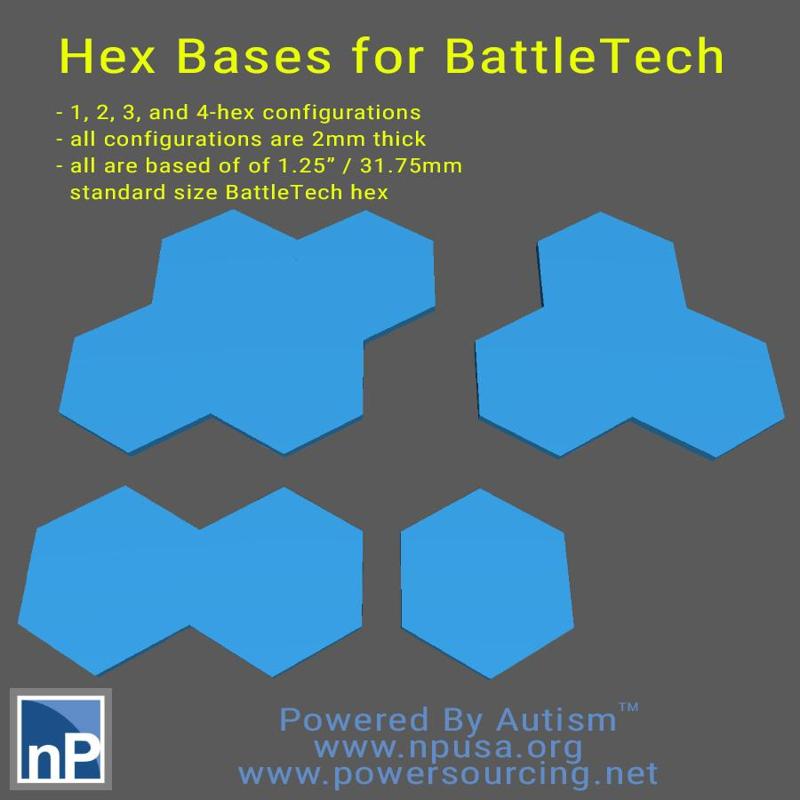 BattleTech hex bases