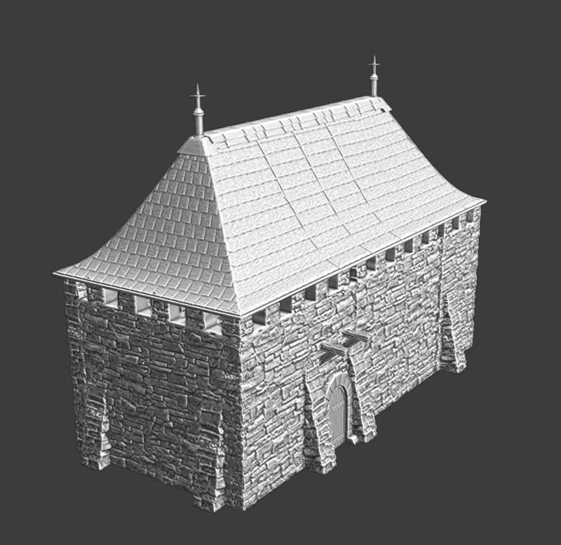 Medieval Fortified Manor model