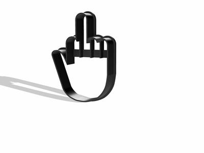 Middle Finger Cookie Cutter