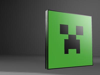 Creeper lightbox from Minecraft 