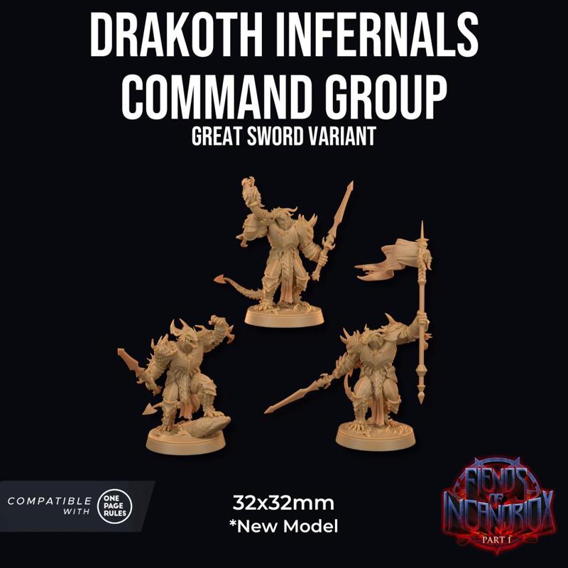 Drakoth Infernals Command Group | PRESUPPORTED | Fiends of Incadriox