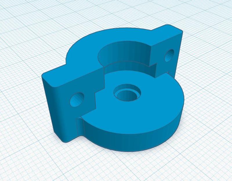 Martins Effector Upgraded for E3D V6 - Bowden Retainer Option
