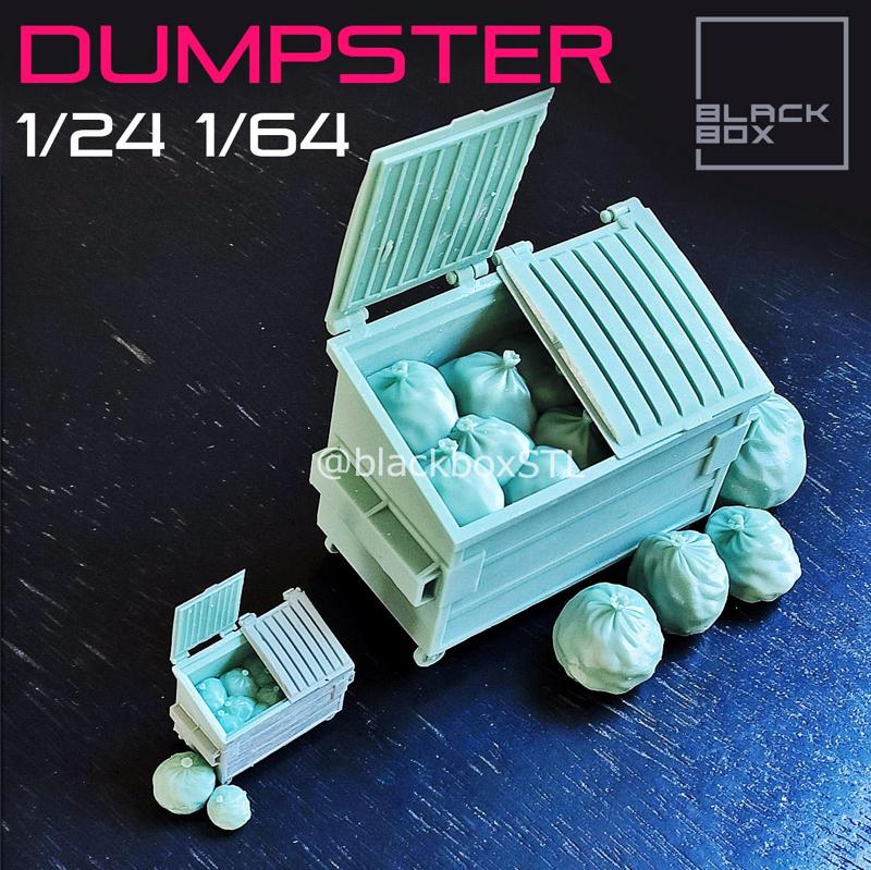 DUMPSTER DIORAMA PARTS 1-24 1-64TH SCALE