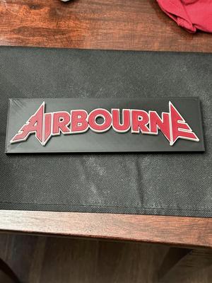 Airbourne 80's Band Sign