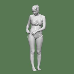GIRL BEACH PEOPLE CHARACTER DIORAMA