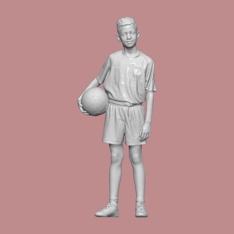 BOY WITH SOCCER PEOPLE CHARACTER