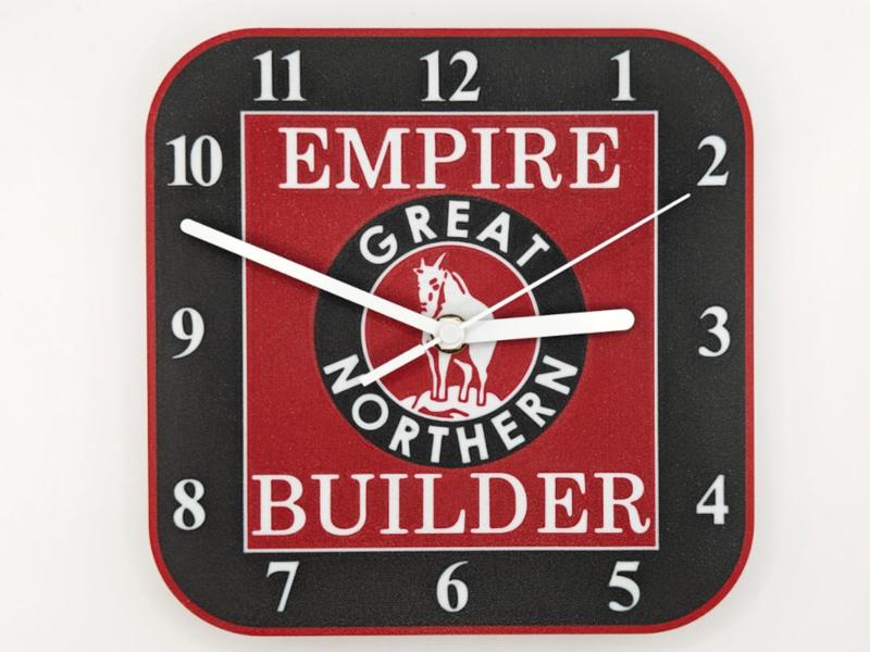 Great Northern Railroad - Empire Builder Clock