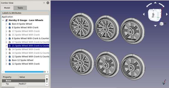 09.Hornby O Gauge Locomotive Wheels