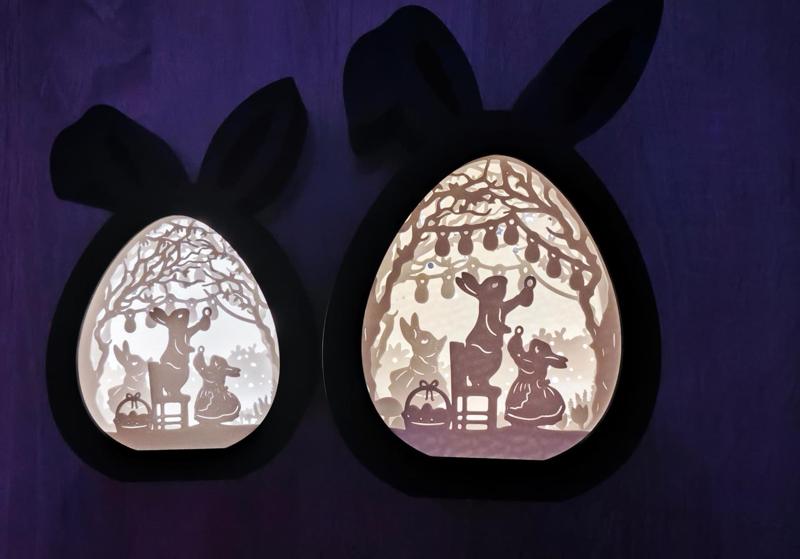 Shadowbox Easter Bunny design The Original