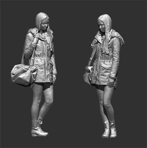 PEOPLE WOMEN W8 FIGURE DIORAMA
