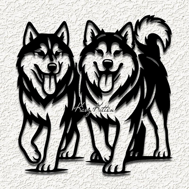 huskies husky dog wall art home decor