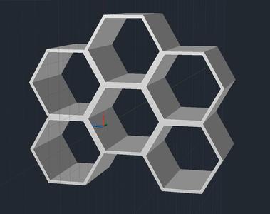Hexagonal organizer for desktop