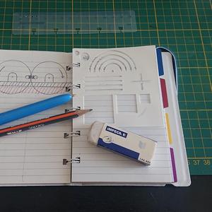 Filofax Notebook Shapes Template / Normographe