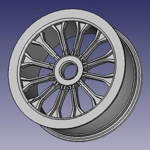 WHEEL RIM 3D SPORTCAR VEHICLE PROTOTYPE