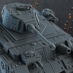 Kolossale Kampfpanzer - 1 hull, 3 turrets, 8 guns
