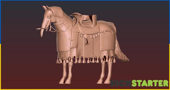 Horse in armor V.9