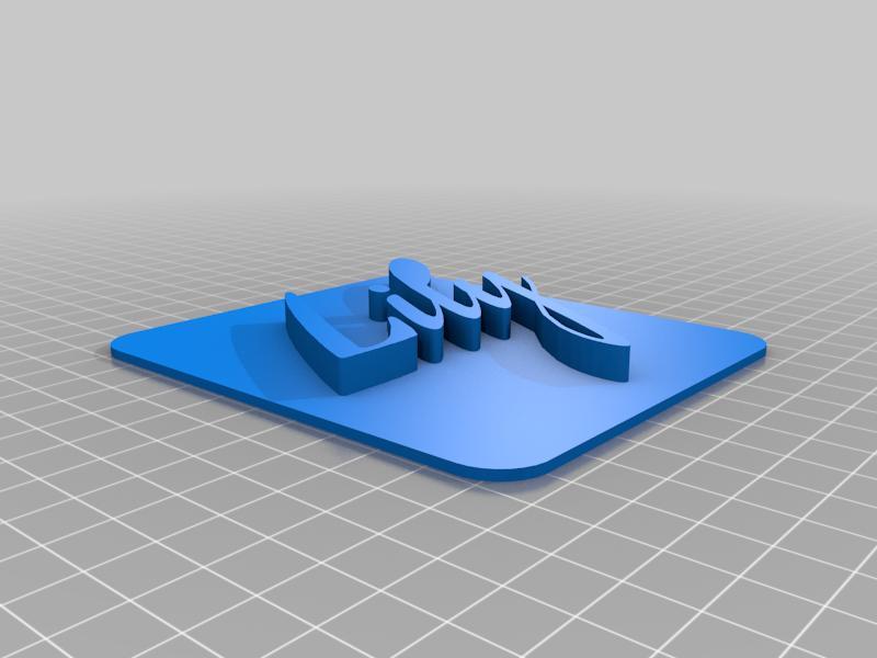 Lily 3D Nameplate
