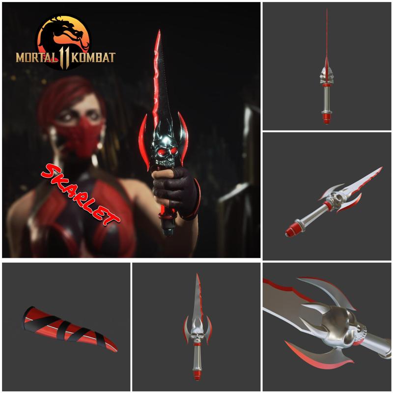 Skarlet knife from Mortal Kombat 11 - Carotid Sawblade