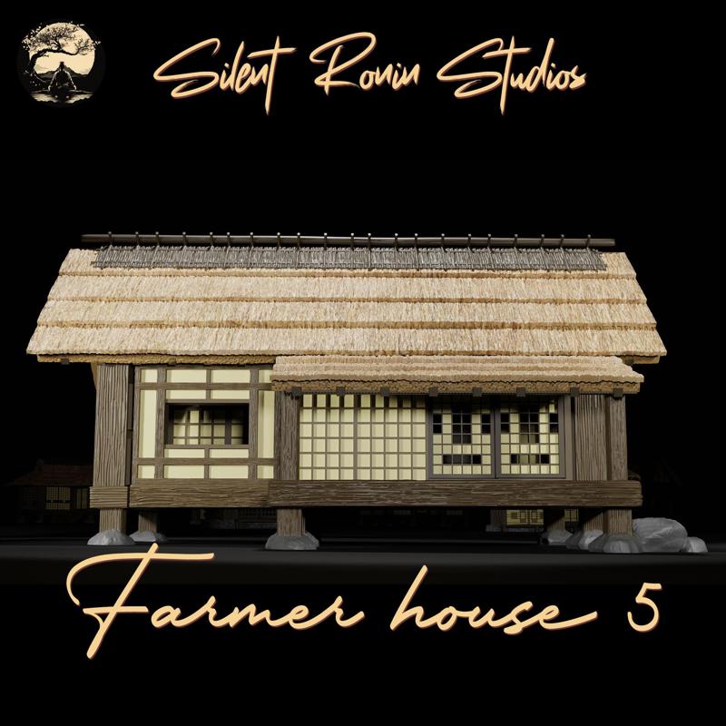 Japanese Farmer Village House #5 (assembly guide included)