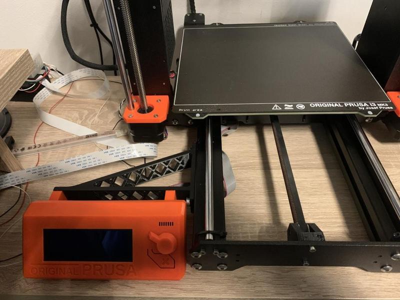 Side mount bracket Prusa Mk3s LCD Panel