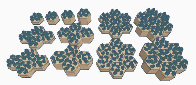 Heavy Woods Hill Hex Map Scale Set