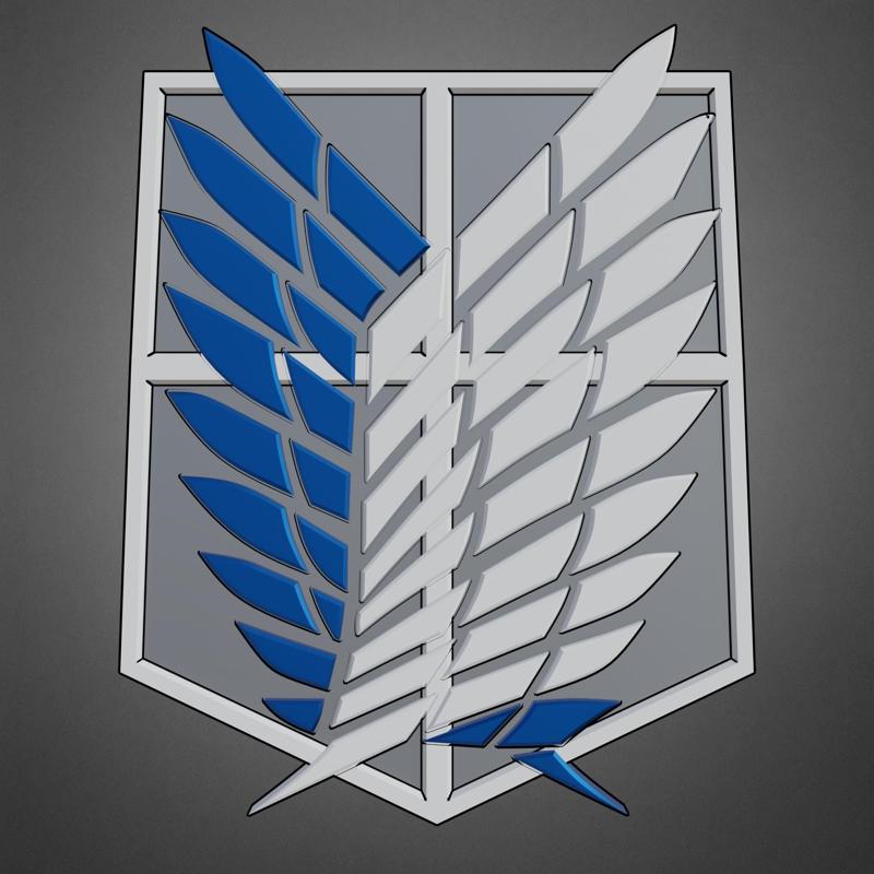 Attack On Titan Survey Corps Emblem Logo for Cosplay