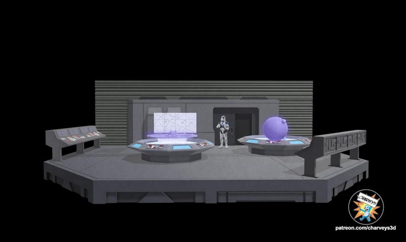 Star Wars Anaxes Command Center Diorama for 3.75" figures
