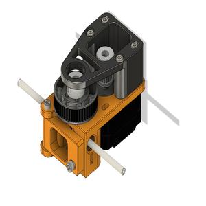 Compact belted extruder, dual drive bondtech V2