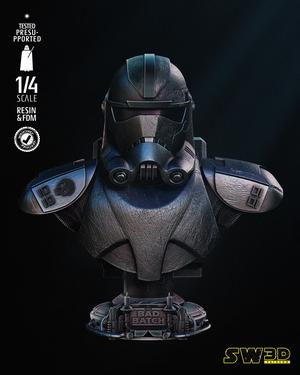 HUNTER PORTRAIT BUST - TESTED AND READY FOR 3D PRINTING