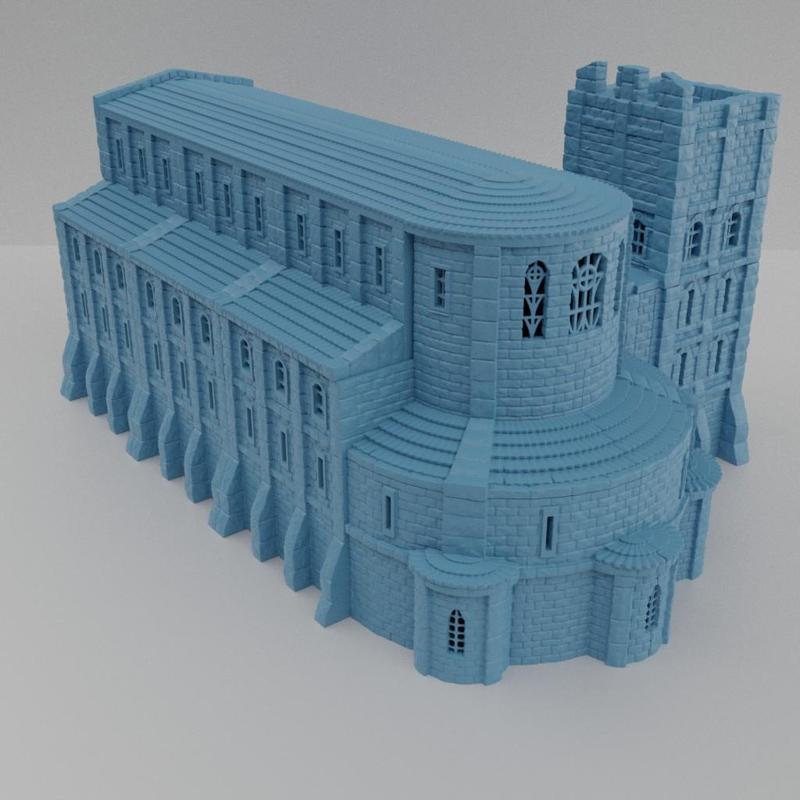 Medieval Abbey - Tabletop Terrain - 28 MM