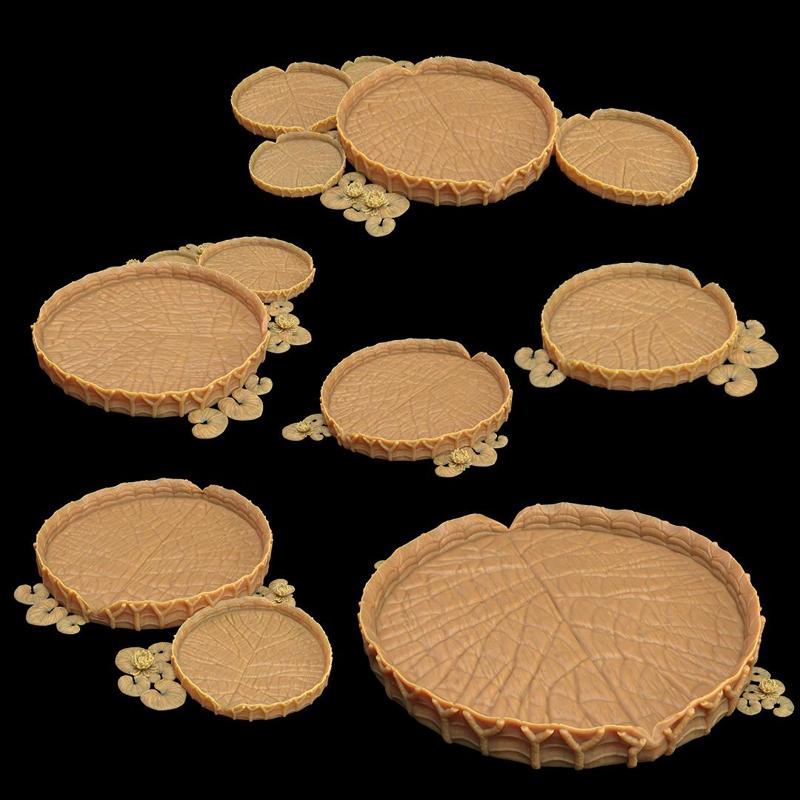 Lily Pad Swamp Terrain | FDM | Mushroom Bayou