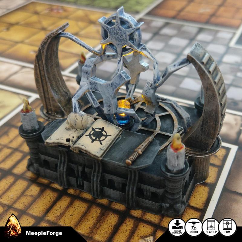 Light up Sorcerers Table for use with HeroQuest