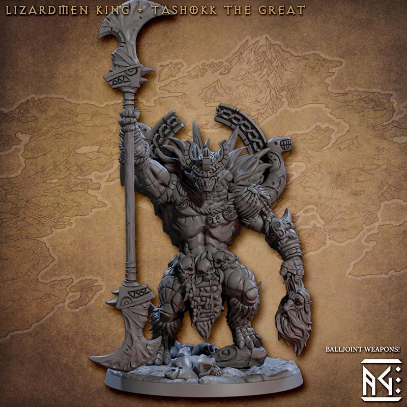 Lizardmen King - Tashokk the Great (Frostheart Lizardmen)