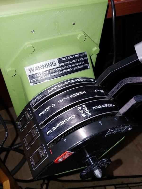 Saitek Quadrant - P-47 Bracket & Levers