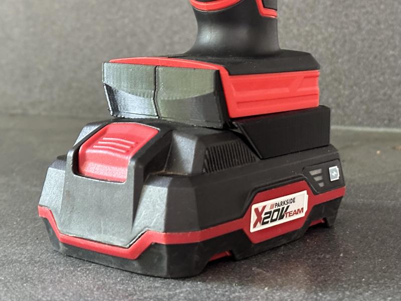 Electric caulking gun Parkside X20V Team battery