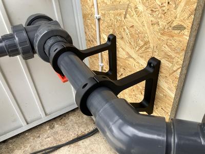 PVC pipe bracket / holder (different sizes)